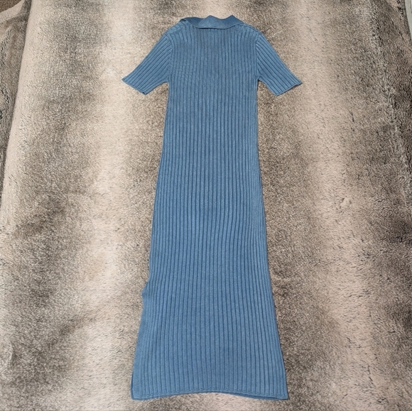 Daily Practice Knit Morris Sweater Midi Dress Blue Women's Medium - Picture 7 of 12